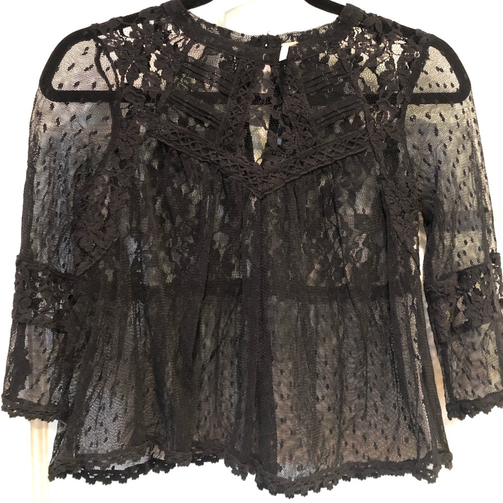 Free People Lace Top